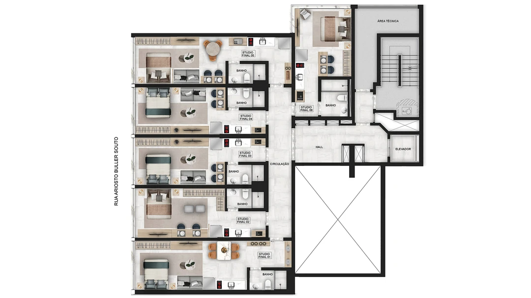 Implantação - Quarto Pavimento