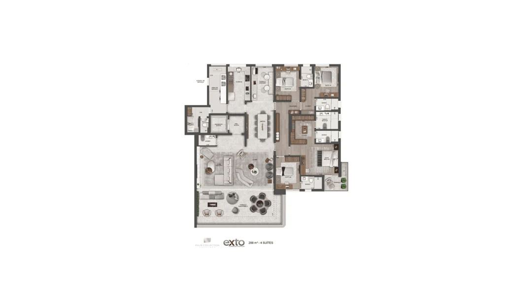 288m² - 4 Suítes